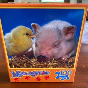 🎀2/$8🎀 100 piece puzzle with chick and piglet